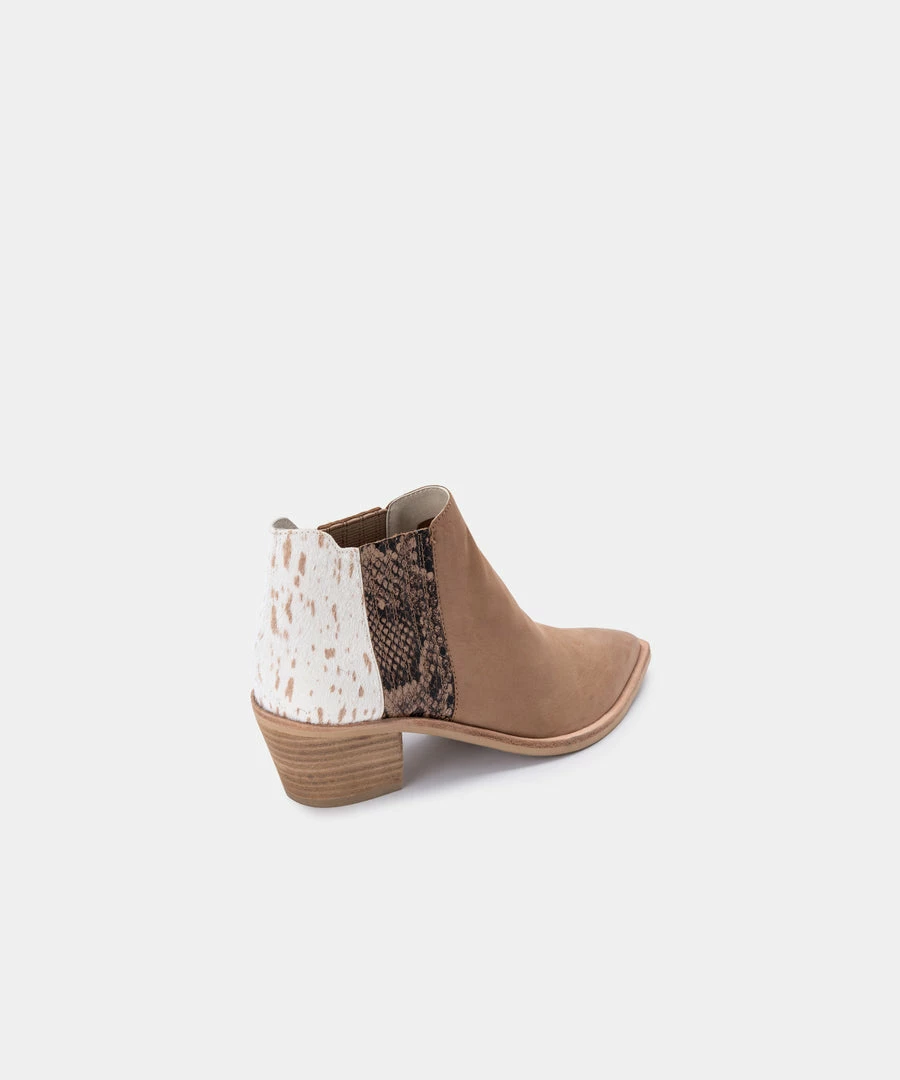 DOLCEVITA SHANA WIDE BOOTIES TAUPE MULTI NUBUCK