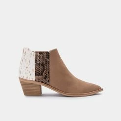 DOLCEVITA SHANA WIDE BOOTIES TAUPE MULTI NUBUCK