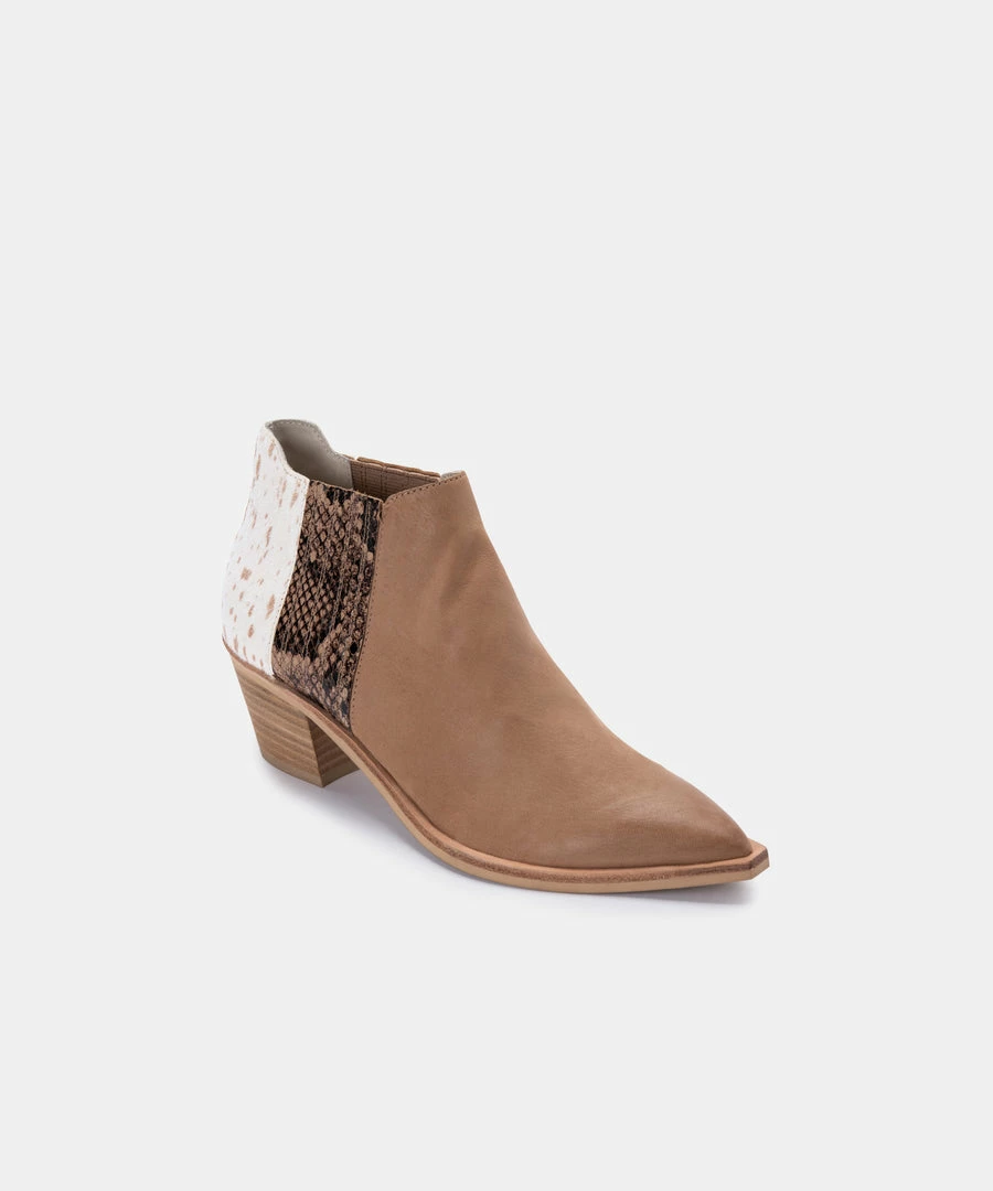 DOLCEVITA SHANA WIDE BOOTIES TAUPE MULTI NUBUCK