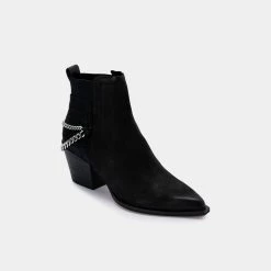 DOLCEVITA SHELAH BOOTIES BLACK NUBUCK