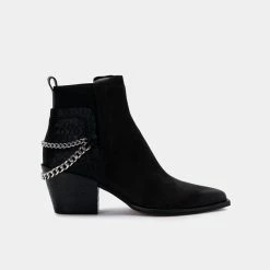 DOLCEVITA SHELAH BOOTIES BLACK NUBUCK