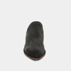 DOLCEVITA SHILOH MULES ANTHRACITE SUEDE MULES & CLOGS
