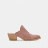 Recurate RESALE SHILOH MULES BLUSH SUEDE - Re:vita