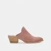 DOLCEVITA SHILOH MULES BLUSH SUEDE MULES & CLOGS