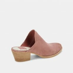 DOLCEVITA SHILOH MULES BLUSH SUEDE MULES & CLOGS