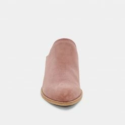 DOLCEVITA SHILOH MULES BLUSH SUEDE MULES & CLOGS