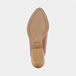 DOLCEVITA SHILOH MULES BLUSH SUEDE MULES & CLOGS