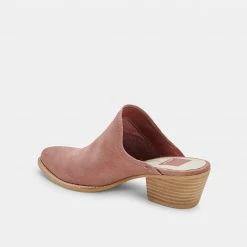 Recurate RESALE SHILOH MULES BLUSH SUEDE - Re:vita