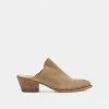 DOLCEVITA SHILOH MULES TRUFFLE SUEDE