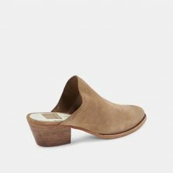 DOLCEVITA SHILOH MULES TRUFFLE SUEDE