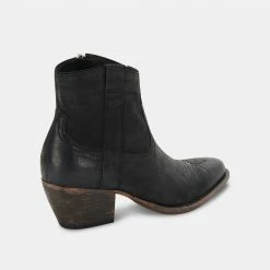 Recurate SILMA BOOTIES BLACK LEATHER Re:vita