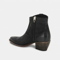 Recurate SILMA BOOTIES BLACK LEATHER Re:vita