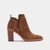 DOLCEVITA SIRANO BOOTIES DK BROWN SUEDE