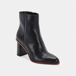 DOLCEVITA TIMONE BOOTIES BLACK LEATHER