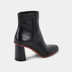 DOLCEVITA TIMONE BOOTIES BLACK LEATHER