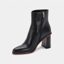 DOLCEVITA TIMONE BOOTIES BLACK LEATHER