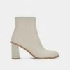 DOLCEVITA TIMONE BOOTIES IVORY LEATHER