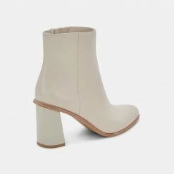 DOLCEVITA TIMONE BOOTIES IVORY LEATHER