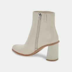 DOLCEVITA TIMONE BOOTIES IVORY LEATHER