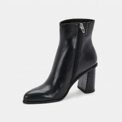 DOLCEVITA TIMONE BOOTIES ONYX LEATHER