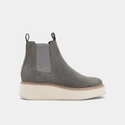 Recurate ARLETE BOOTIES CHARCOAL SUEDE Re:vita