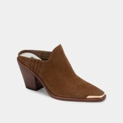 DOLCEVITA KATE HEELS DK BROWN SUEDE