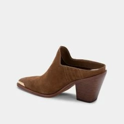 DOLCEVITA KATE HEELS DK BROWN SUEDE