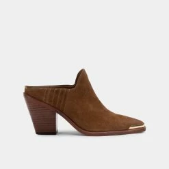 DOLCEVITA KATE HEELS DK BROWN SUEDE