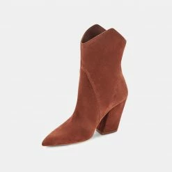 DOLCEVITA NESTLY BOOTIES BRANDY SUEDE
