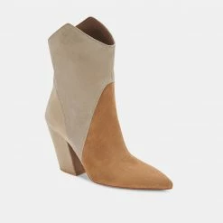 Recurate NESTLY BOOTIES TAUPE MULTI SUEDE Re:vita