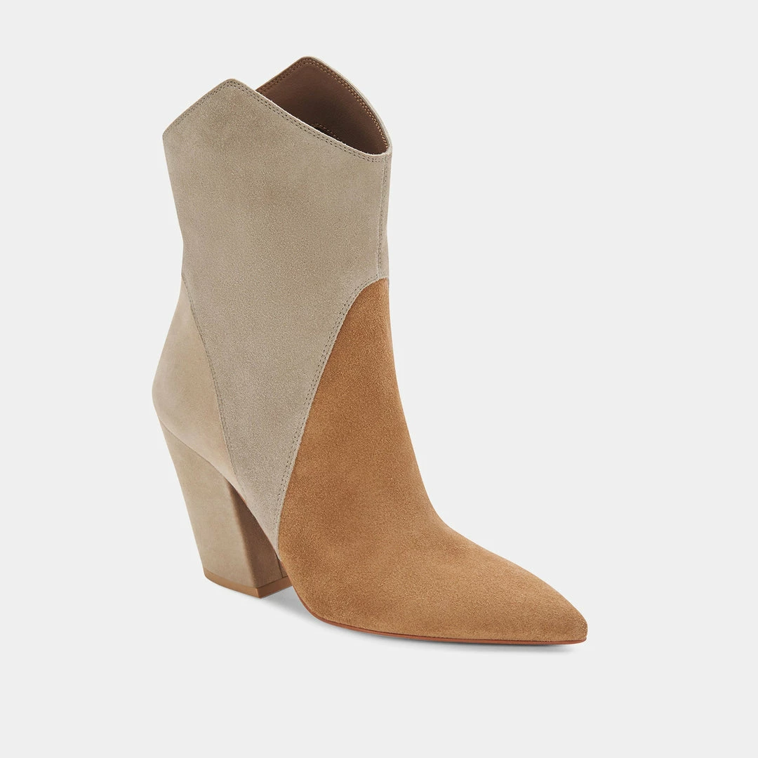 Recurate NESTLY BOOTIES TAUPE MULTI SUEDE Re:vita