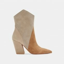 Recurate NESTLY BOOTIES TAUPE MULTI SUEDE Re:vita