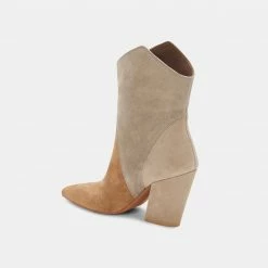 Recurate NESTLY BOOTIES TAUPE MULTI SUEDE Re:vita