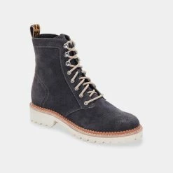 Recurate AVENA BOOTS ANTHRACITE SUEDE Re:vita