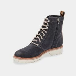 Recurate AVENA BOOTS ANTHRACITE SUEDE Re:vita