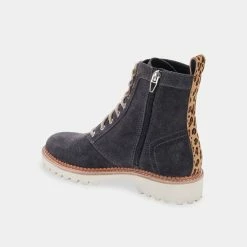 Recurate AVENA BOOTS ANTHRACITE SUEDE Re:vita