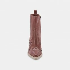 DOLCEVITA BEAUX BOOTS ROSE LEATHER BOOTIES