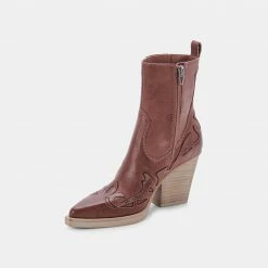 DOLCEVITA BEAUX BOOTS ROSE LEATHER BOOTIES