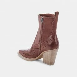 DOLCEVITA BEAUX BOOTS ROSE LEATHER BOOTIES