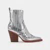 DOLCEVITA BOOTIES BEAUX BOOTS SILVER LEATHER