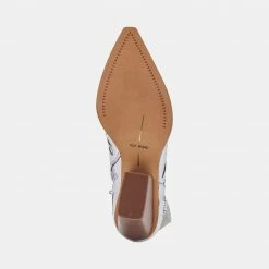 DOLCEVITA BOOTIES BEAUX BOOTS SILVER LEATHER