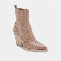 DOLCEVITA BEAUX BOOTS TAUPE LEATHER BOOTIES