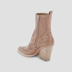 DOLCEVITA BEAUX BOOTS TAUPE LEATHER BOOTIES