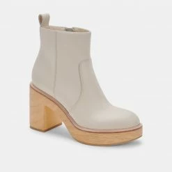 DOLCEVITA CECILE BOOTS IVORY LEATHER