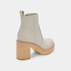 DOLCEVITA CECILE BOOTS IVORY LEATHER