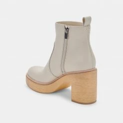 DOLCEVITA CECILE BOOTS IVORY LEATHER