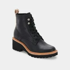 DOLCEVITA HINTO BOOTS BLACK LEATHER