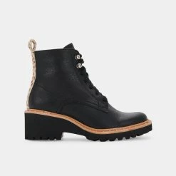 Recurate HINTO BOOTS BLACK LEATHER Re:vita