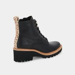 Recurate HINTO BOOTS BLACK LEATHER Re:vita