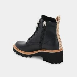 Recurate HINTO BOOTS BLACK LEATHER Re:vita